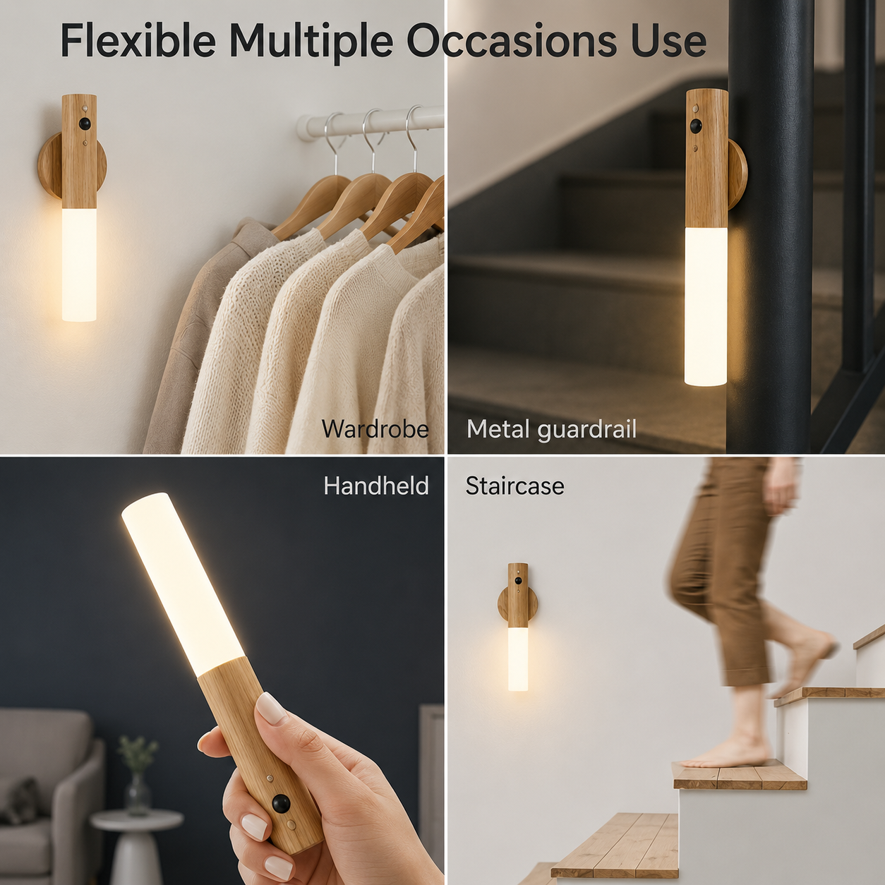 Wireless LED Motion Sensor Wall Lamp